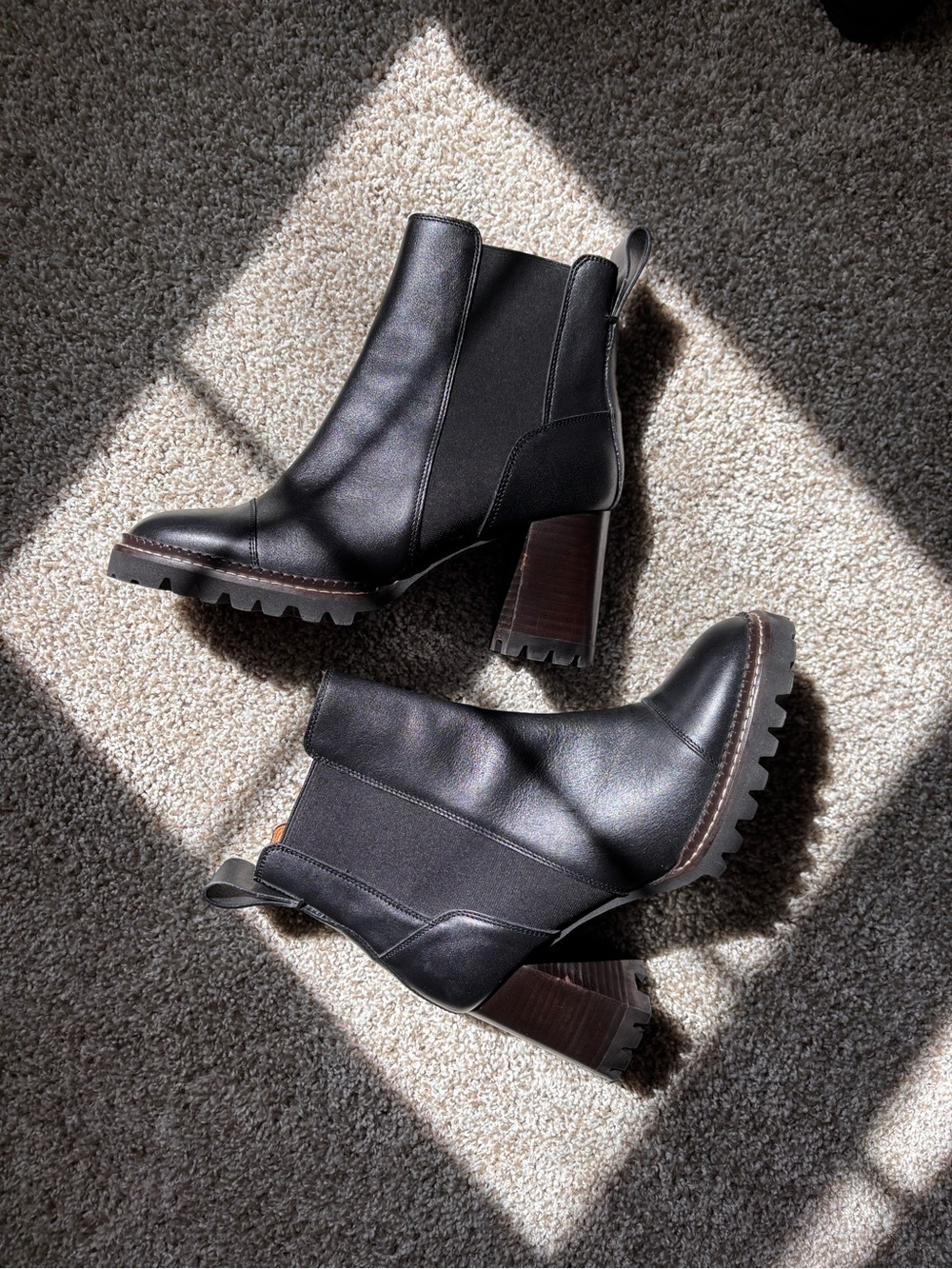 See by Chloe Mallory Lug Sole Boots